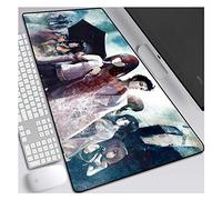 IGIRC Mouse Mat Steins Gate Speed Gaming Mouse mat, 900X400mm Mouse Pad, Extended XXL large Mousemat with 3mm-Thick Base,Perfect precision and speed, V