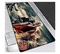IGIRC Mouse Mat Throne game 800 x 300mm Mouse Pad, Smooth texture surface Mousepad, Best precision experience, 3mm-Thick Base, for notebooks, PC, I