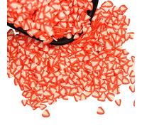 IGIYI Strawberry Nail Art Slime Charms Slices, 120g/0.26LB Cute Design Tiny 3D Polymer Clay Fruit DIY Craft Supplies, Charms Glitter Making Decoration, Beautiful Arts for Nail Phone Case Bracelet