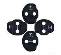 IGJCHUSYG 4 PCS Car Door Lock Protective Covers for Tesla Model 3 2020-, Car Door Lock Silicone Protective Pad Deadener Quiet Cushions Slam Stopper