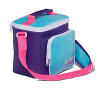 Igloo 90s Retro Collection Square Lunch Box Cooler with Front Pocket and Adjustable Strap, Purple