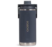 IGLOO Chug 36 Thermal Flask, Insulated Water Bottle, Stainless Steel Bottle, Anthracite, 1 Litre, Keeps Cold for up to 48 Hours