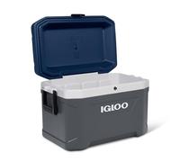 IGLOO MaxCold 54QT Cool Box, Ash Grey/Blue, 51 Litre, Plastic