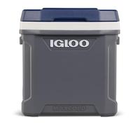 IGLOO Maxcold 62 Roller Cool Box, 58 Litres, Grey - Large, Robust Cool Box for Camping, Work, Leisure and Festivals