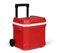 IGLOO Passive Profile II 16 Roller, Red Thermal Box with Telescopic Handle and Wheels, 15 litres
