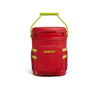 Igloo Rival Sideline 5 Gallon Bucket Cooler | Insulated Ice Chest and Seat | Red Heat