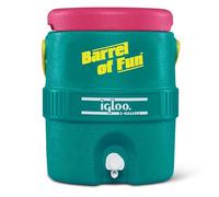 Igloo Special Edition Retro 2 Gallon Barrel of Fun Insulated Jug, Jade