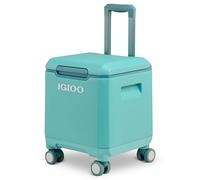 Igloo Tag Along 360 Spinner Cooler | 20 Quart Rolling Ice Chest | Lagoon Teal