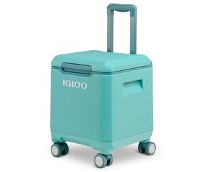 Igloo Tag Along 360 Spinner Cooler | 20 Quart Rolling Ice Chest | Lagoon Teal
