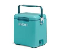 Igloo Tag Along Too Highrise - Cool Box 18 L - Insulated Lid - One-Touch Closure - Leak Seal - Triple Drain Plug - Car & Camping - Lagoon