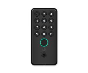 igloohome Deadbolt Go | Fingerprint Smart Lock (Black), Digital Keys, Remote PINs, Apple Watch & Alexa (WiFi Bridge sold separately) - Tested to ANS standards