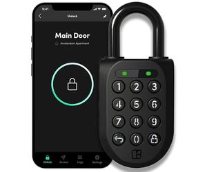 igloohome - Smart Combination Padlock with Code, Heavy Duty Padlock, Digital Lock for Outdoors, Weatherproof, Tamper-Proof, Safe with High Security, Bluetooth Equipped, Works Offline (Padlock 2)