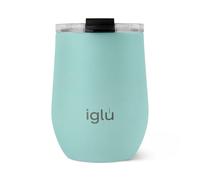 iglu Reusable Coffee Cup | Thermal Insulated Stainless Steel Travel Mug with Lid | 12oz / 340ml Mugs | Double Walled - Great for Hot & Cold Drinks | His & Hers Premium Eco-Friendly Gift (Ocean Teal)