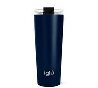 iglu Reusable Coffee Cup | Thermal Insulated Stainless Steel Travel Mug with Lid | Double Walled - Great for Hot & Cold Drinks | His & Hers Premium Eco-Friendly Gift (Blue Lagoon, 20oz)