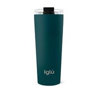 iglu Reusable Coffee Cup | Thermal Insulated Stainless Steel Travel Mug with Lid | Double Walled - Great for Hot & Cold Drinks | His & Hers Premium Eco-Friendly Gift (Atlantis, 20oz)