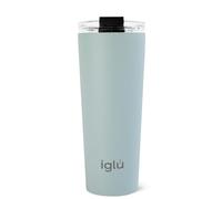 iglu Reusable Coffee Cup | Thermal Insulated Stainless Steel Travel Mug with Lid | Double Walled - Great for Hot & Cold Drinks | His & Hers Premium Eco-Friendly Gift (Arctic Blue, 20oz)