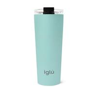 iglu Reusable Coffee Cup | Thermal Insulated Stainless Steel Travel Mug with Lid | Double Walled - Great for Hot & Cold Drinks | His & Hers Premium Eco-Friendly Gift (Ocean Teal, 20oz)