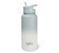 iglu Reusable Water Bottles | Premium Double Walled Stainless Steel | 1L Vacuum Insulated Bottle | 24 Hours Cold & 12 Hours Hot | Sweatproof & BPA Free | Great His & Her Eco-Friendly Gift (Alaska)