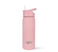 iglu Reusable Water Bottles | Premium Double Walled Stainless Steel | 570ml Vacuum Insulated | 24 Hours Cold & 12 Hours Hot | Sweatproof & BPA Free | Great His & Her Eco-Friendly Gift Himalayan Pink