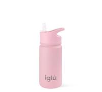 iglu Reusable Water Bottles | Premium Double Walled Stainless Steel | Vacuum Insulated | 24 Hours Cold & 12 Hours Hot | Sweatproof & BPA Fre | Great Eco-Friendly Gifte (Himalayan Pink, 450ml)