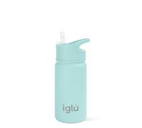 iglu Reusable Water Bottles | Premium Double Walled Stainless Steel | Vacuum Insulated | 24 Hours Cold & 12 Hours Hot | Sweatproof & BPA Fre | Great Eco-Friendly Gifte (Ocean Teal, 450ml)