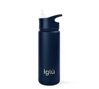 iglu Reusable Water Bottles | Premium Double Walled Stainless Steel | Vacuum Insulated Bottle | 24 Hours Cold & 12 Hours Hot | Sweatproof & BPA Free | Great Eco-Friendly Gift (Blue Lagoon, 570ml)
