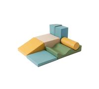 IGLU Soft Play 7 Foam Block Shape Set for Toddlers Indoor Softplay for Home Climbing and Building Equipment (Pastel Sea, XL)