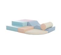 IGLU Soft Play Baby Foam Climbing Block Set of 6 Shapes for Toddlers 1 to 3 years Indoor Home Crawling and Building Equipment Activity Toys (Pastel)