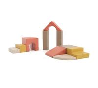 IGLU Soft Play Baby Gym 10 Climbing Blocks (Pastel Autumn) | Firm Step Foam | Vegan Leather | CE Certified | Builds Balance, Strength & Coordination | Grows With Your Child