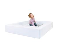 IGLU Soft Play Ball Pool Heaven for Toddlers 1-3 Foam Pit for Baby and Toddler Ball Pit Activities Indoor and Outdoor Large Softzone Kids' Ball pits in White Color (White)