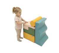 IGLU Soft Play Explorer Set of 6 Foam Climbing Blocks for Motor Skills Montessori Shapes for Toddler Development Indoor Softplay Gym (Pastel Sea)