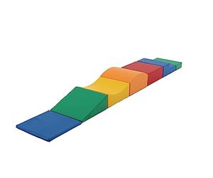IGLU Soft Play Little Crawler Set Activity Toys 7 Shape Foam Blocks for Motor Skills Crawling and Climbing Development for Baby (Multicolor)