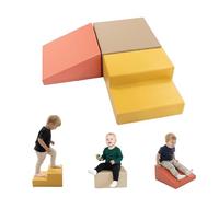 IGLU Soft Play Set of 3 Foam Blocks for Baby Climbing and Crawling Helper Activity Shape Toy (Pastel Autumn)
