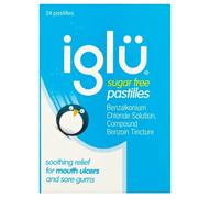 Iglu Sugar Free Pastilles Relief For Mouth Ulcers & sore Gums 24 pastilles