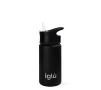 iglu Water Bottle with Straw 450ml - Insulated Stainless Steel, 24hr Cold - Leakproof, BPA-Free, Lightweight - Great for Kids & Adults - UK Brand (450ml, Night Sky)
