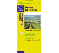 IGN 110 ~ Reims, St-Dizier with free distance ruler (New Top 100 Range)