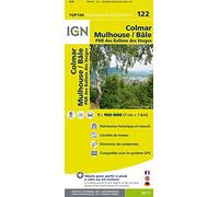 IGN 122 ~ Colmar Mulhouse Bale with free distance ruler (New Top 100 Range)