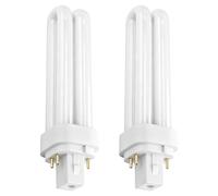 Ignara 2pcs GX24Q-3 26W 4 Pin Compact Fluorescent Lamp Natural White 4000K | Non-dimmable Double Turn Tube Light 2U Shape CFL Light Bulbs for Corridor Bathroom Hallway Garage Office