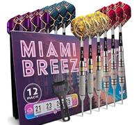 IgnatGames Darts Metal Tip Set - 12 Pack Steel Tip Darts with 32 GlideXPro Flights, Multi-Zone Barrel Grips, 1.4" Aluminum Shafts, Magnetic Gift Box, and Accessories, Urban Legends Edition