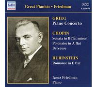 Ignaz Friedman - GRIEG: Piano Concerto / CHOPIN: Sonata in B Flat Minor
