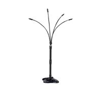 Igniport Multi Head Mist Spray System 8m Hose Adjustable for Stand (44-66cm) 4 Dimensionally Stable Brass Nozzle Arms for Patio, Pool, Garden, BBQ and Pet Cooling - Black