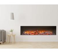 Ignis 1500 Fully Inset Media Wall Electric Fire Acantha Fires & Fireplaces Black One Size
