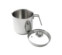 Ignite Cookware Boiling Pot Stainless Steel | 2L Chai Pan with Strainer Lid