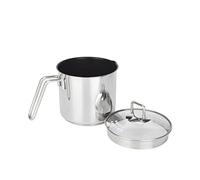 Ignite Cookware Non Stick Boiling Pot Stainless Steel | 2L Chai Tea Pan with Strainer Lid