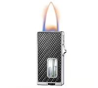 Ignite Lighter with Soft Flame, Safety Lock, Visible Fuel Window, and Flame Adjustment for Men