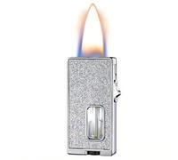 Ignite Lighter with Soft Flame, Safety Lock, Visible Fuel Window, and Flame Adjustment for Men