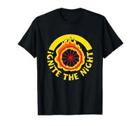 Ignite Night Fire Poi Performer Poi Spinner Circus Dancer T-Shirt