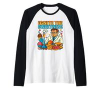 Ignite The Sweetness Candy Lab Chemistry Scientist Raglan Baseball Tee