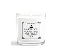 Ignite This Wick Offensive Candle,Candle with Funny Quote, for Husband Boyfriend