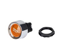 Ignition Barrel 12V/24V 50A Car Engine Start Stop Push Switch Keyless Push-Button Lgnition Starter LED With Light General Engine Start Stop Button(Orange)